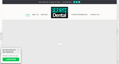 Desktop Screenshot of freshdentaltoday.com